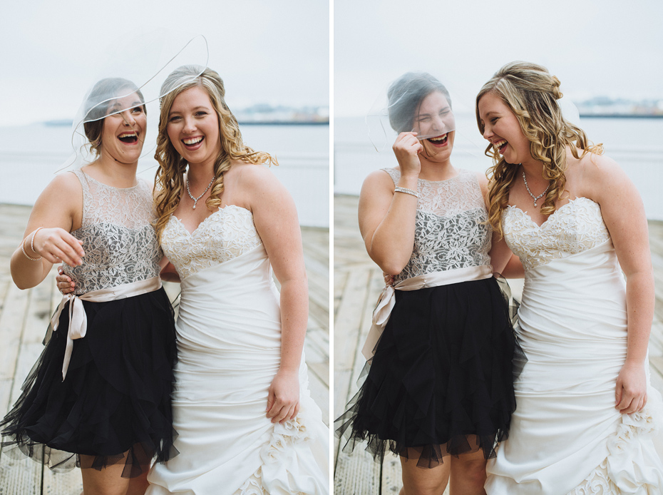 Bridesmaids Laughing