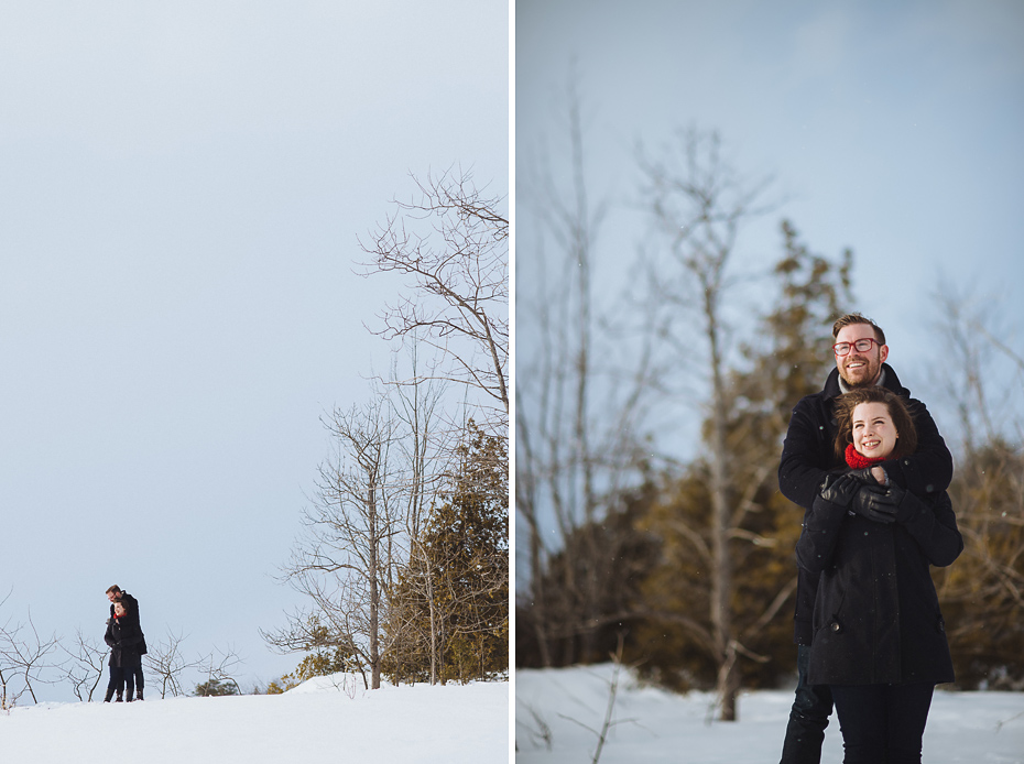 Snowy Engagement Session