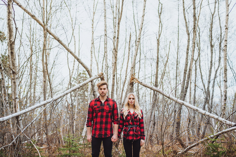 Lumberjack Couple Portrait