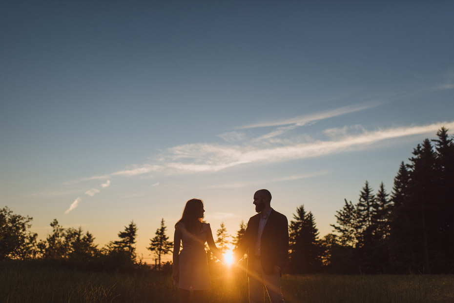 Sunset Engagement Photo