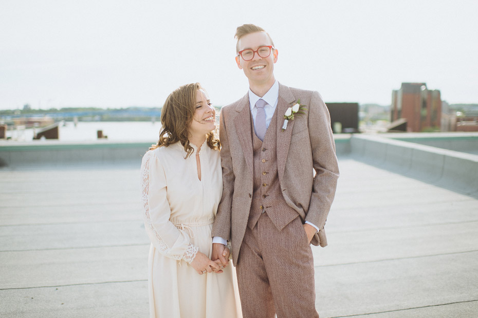 Rooftop Wedding Portrait