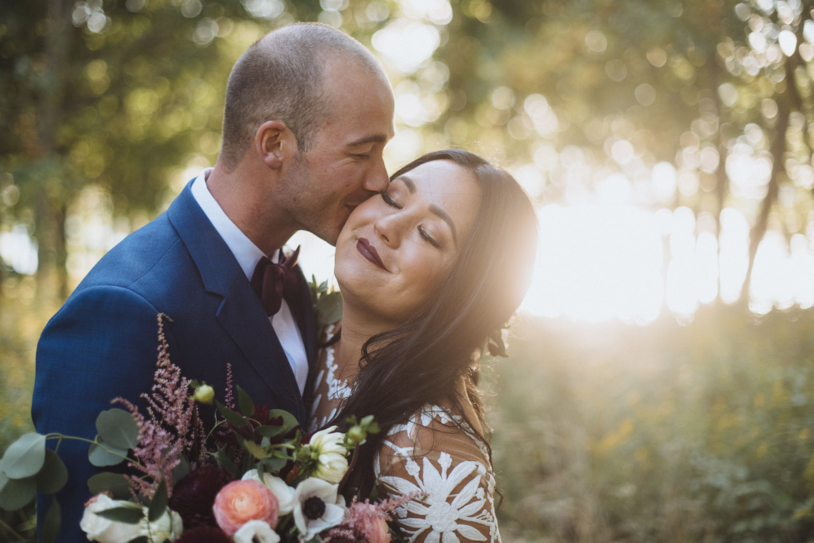 bride and groom portrait